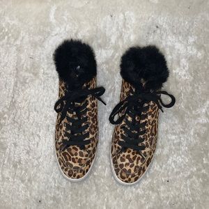 Cheetah print sneakers
